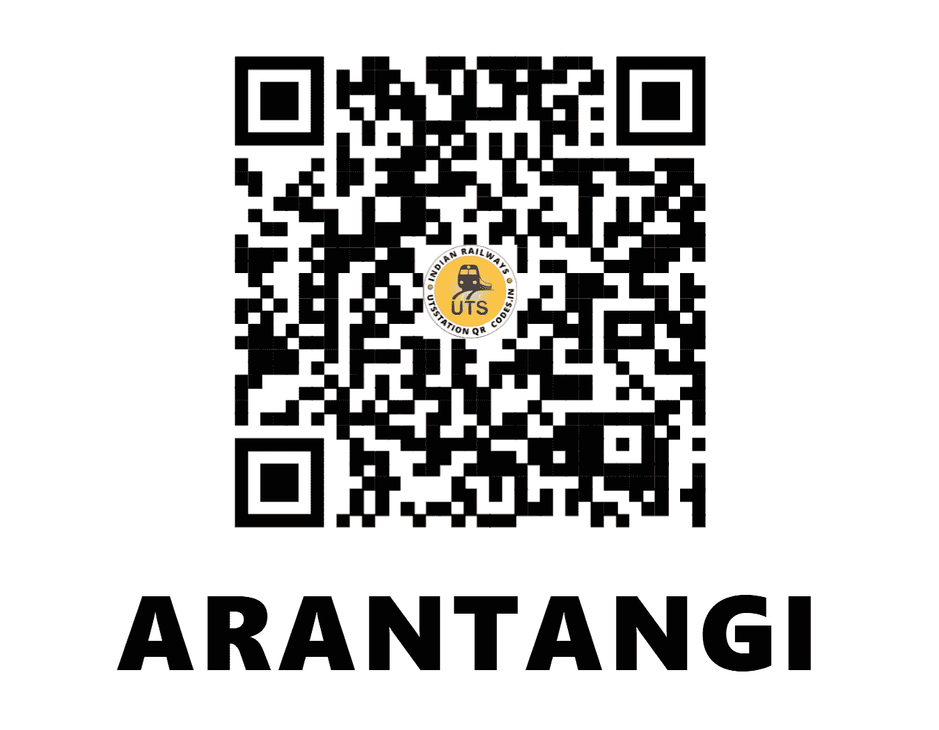 UTS QR Code for ARANTANGI - ATQ - SR (TAMIL NADU)